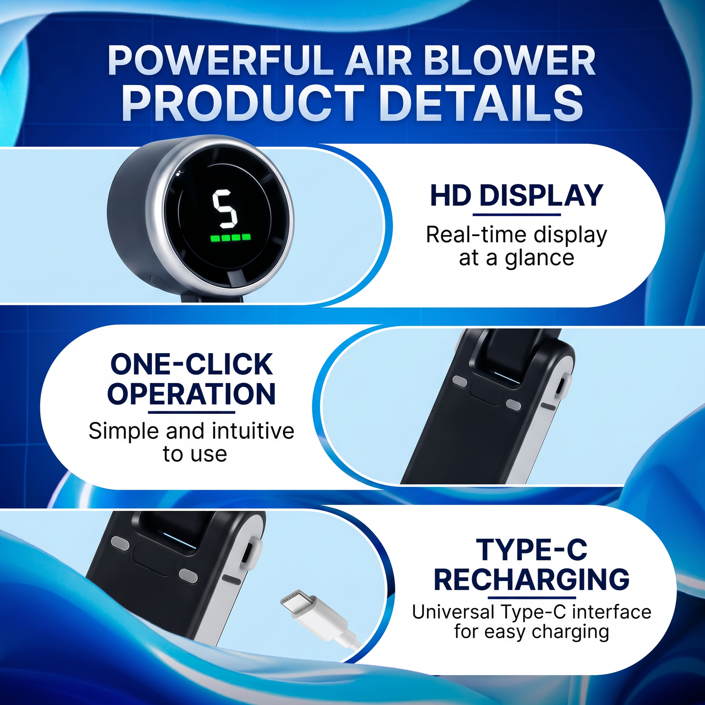 🔥Day Sale 60% OFF🔥Portable Handheld Turbo Fan