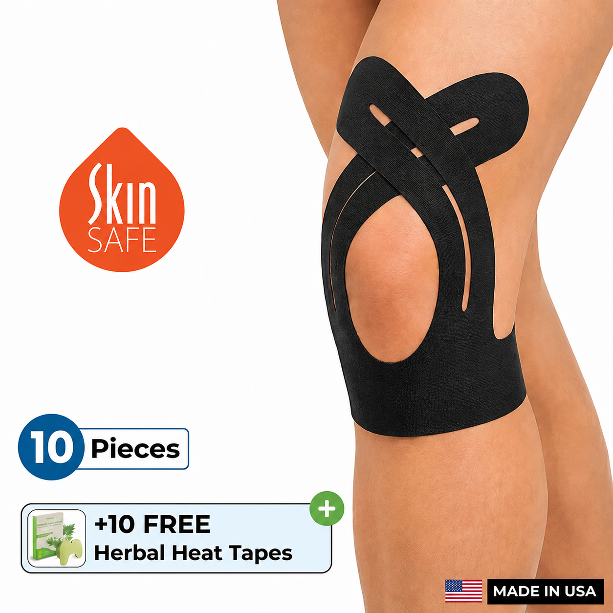 APRIS™ Knee Pajamas — Pre-Cut Kinesiology Tape