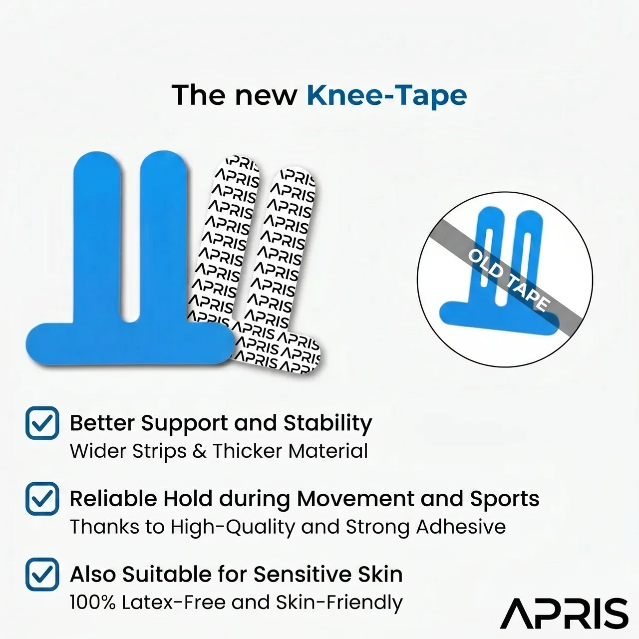APRIS™ Knee Pajamas — Pre-Cut Kinesiology Tape